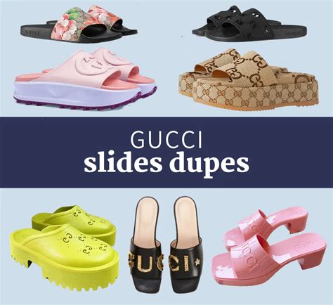 sandalias gucci imitación|gucci sliding dupe.